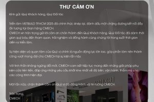 THƯ CẢM ƠN QUÝ KHÁCH HÀNG TẠI VIETBUILD TP.HCM 2025